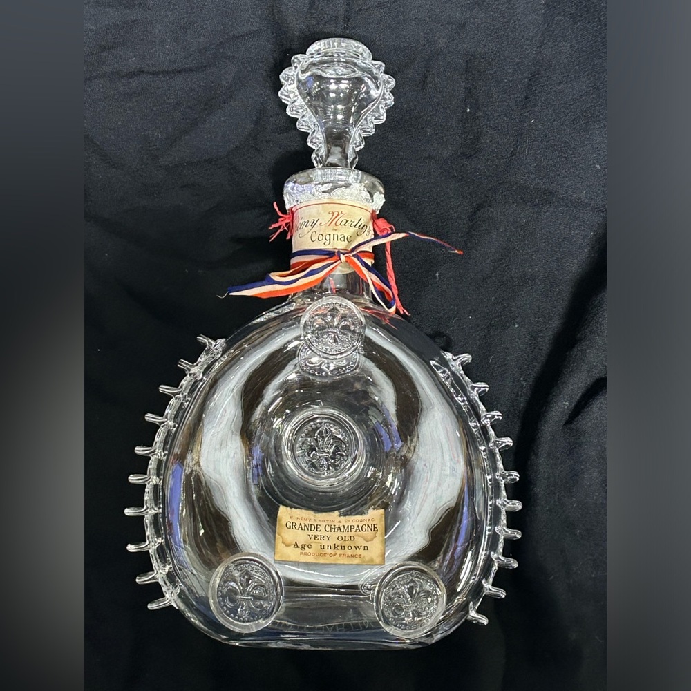 Empty Vintage Baccarat Crystal Remy Martin Louis XIII Cognac Decanter